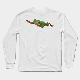 Tiger tree frog in Brazil tropical amazon rain forest Long Sleeve T-Shirt